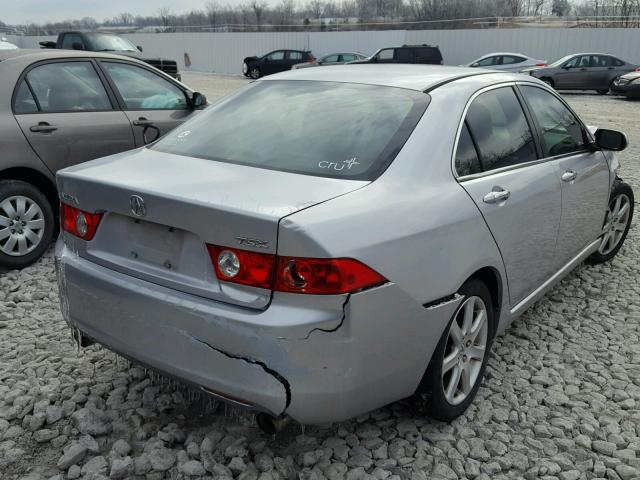 JH4CL96824C023739 - 2004 ACURA TSX SILVER photo 4