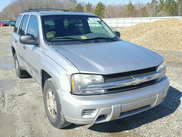 1GNDS13S142437456 - 2004 CHEVROLET TRAILBLAZE SILVER photo 1