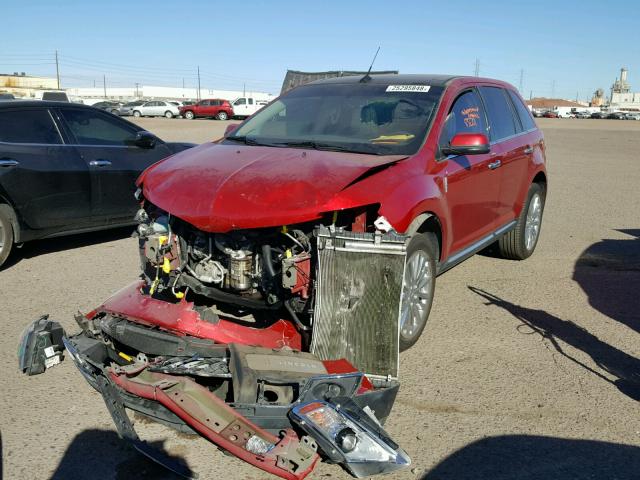 2LMDJ6JK5CBL04039 - 2012 LINCOLN MKX RED photo 2