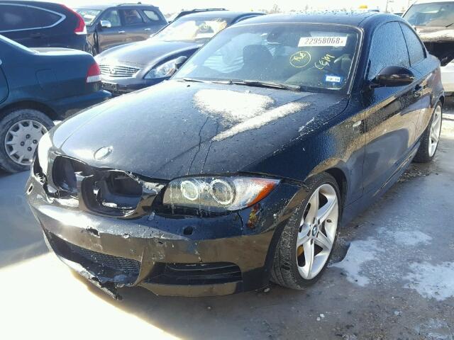 WBAUC73518VF25687 - 2008 BMW 135 I BLACK photo 2