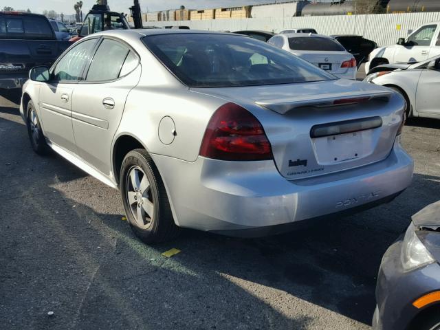 2G2WP552581100595 - 2008 PONTIAC GRAND PRIX SILVER photo 3