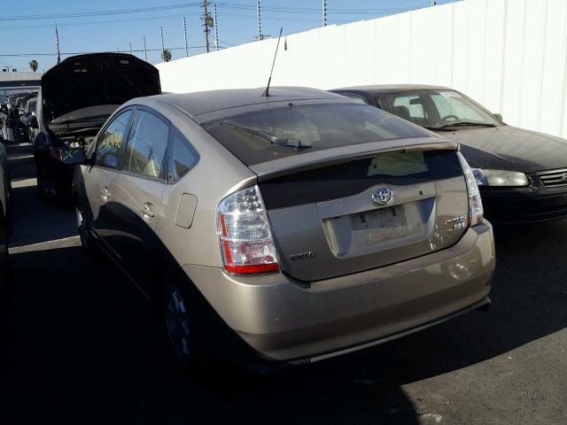 JTDKB20U177653469 - 2007 TOYOTA PRIUS BROWN photo 3