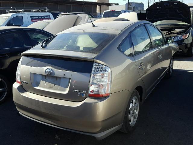 JTDKB20U177653469 - 2007 TOYOTA PRIUS BROWN photo 4