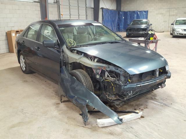 1HGCM66565A057409 - 2005 HONDA ACCORD EX GREEN photo 1