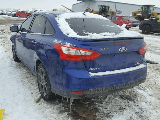 1FADP3F24DL252626 - 2013 FORD FOCUS SE BLUE photo 3