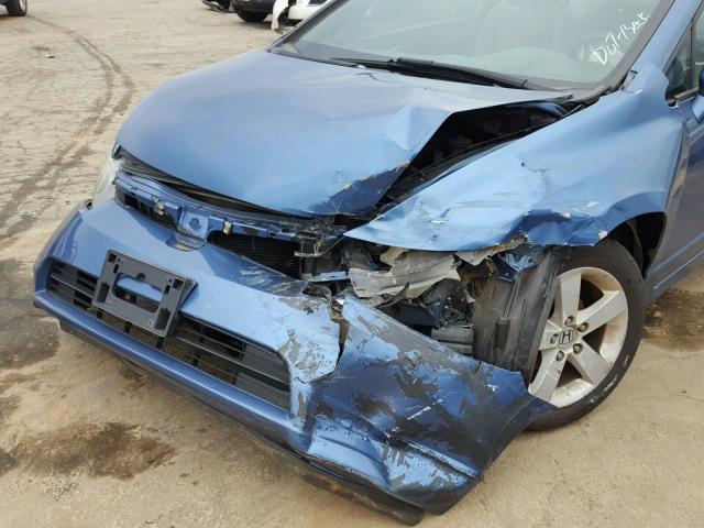 1HGFA15866L010116 - 2006 HONDA CIVIC EX BLUE photo 9