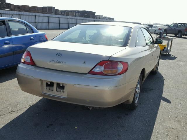 2T1CE22P73C019028 - 2003 TOYOTA CAMRY SOLA GOLD photo 4