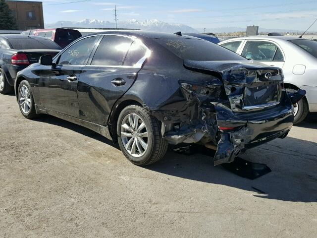 JN1BV7AR3EM691480 - 2014 INFINITI Q50 BASE BLACK photo 3