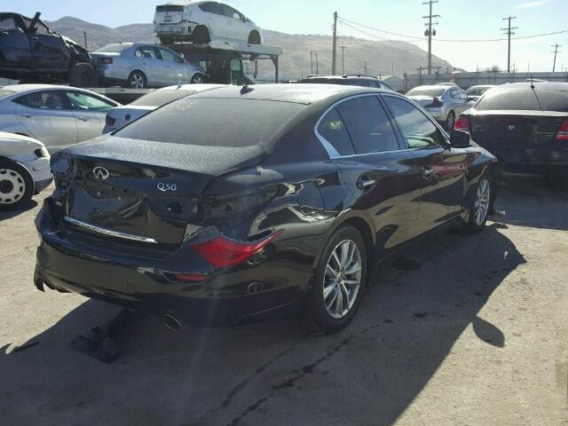 JN1BV7AR3EM691480 - 2014 INFINITI Q50 BASE BLACK photo 4