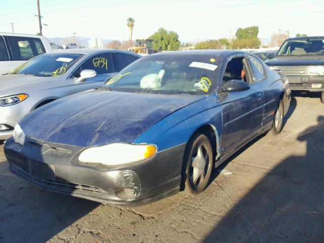 2G1WX12K539453429 - 2003 CHEVROLET MONTE CARL BLUE photo 2