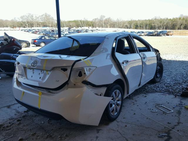 2T1BURHE8GC540620 - 2016 TOYOTA COROLLA L WHITE photo 4