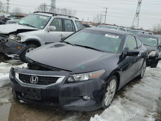 1HGCS2B87AA002539 - 2010 HONDA ACCORD EXL BLACK photo 2