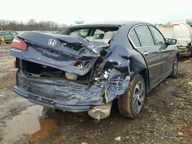 1HGCR2F36HA124345 - 2017 HONDA ACCORD LX BLUE photo 4