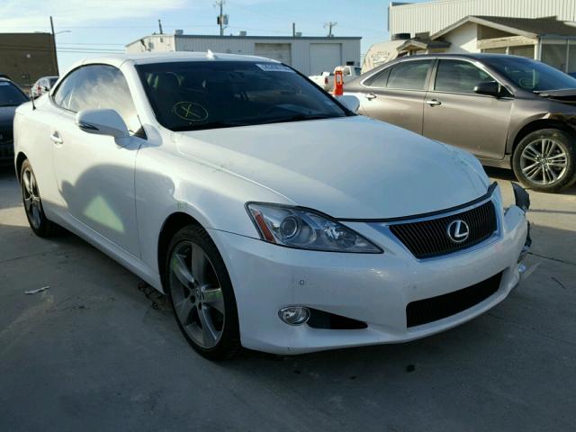 JTHFF2C23A2512695 - 2010 LEXUS IS 250 WHITE photo 1