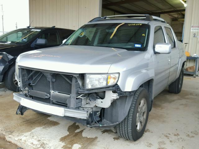 2HJYK16557H550124 - 2007 HONDA RIDGELINE SILVER photo 2