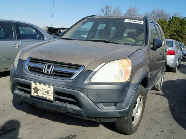 SHSRD68404U206506 - 2004 HONDA CR-V LX TAN photo 2