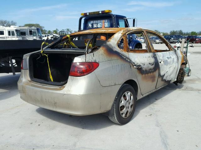 KMHDU46D28U476886 - 2008 HYUNDAI ELANTRA GL BURN photo 4