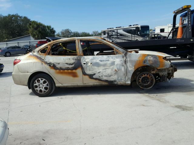 KMHDU46D28U476886 - 2008 HYUNDAI ELANTRA GL BURN photo 9