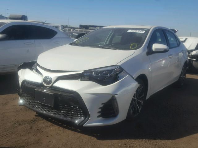 5YFBURHE0HP593734 - 2017 TOYOTA COROLLA L WHITE photo 2