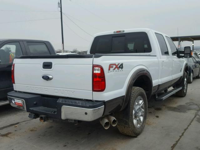 1FT7W2BT2FED38768 - 2015 FORD F250 SUPER WHITE photo 4