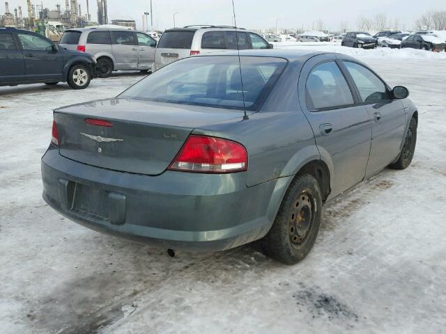 1C3EL46T54N172303 - 2004 CHRYSLER SEBRING LX GREEN photo 4