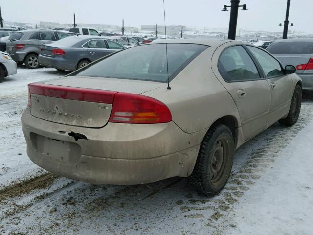 2C3HH46R12H184697 - 2002 CHRYSLER INTREPID S ოქროსფერი ფოტო 4