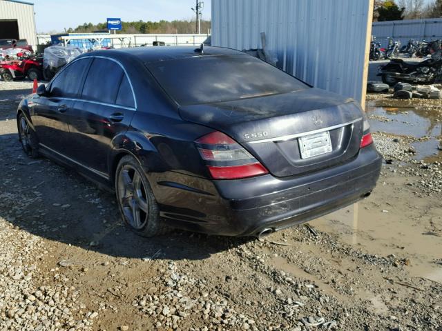 WDDNG71X47A115622 - 2007 MERCEDES-BENZ S 550 BLACK photo 3