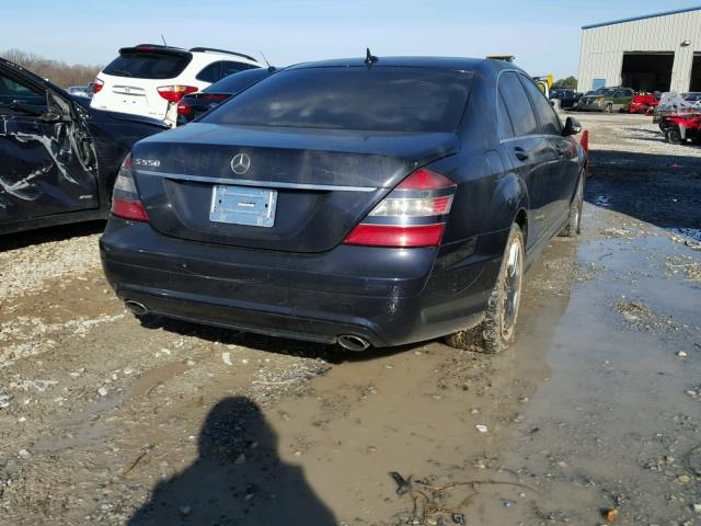 WDDNG71X47A115622 - 2007 MERCEDES-BENZ S 550 BLACK photo 4