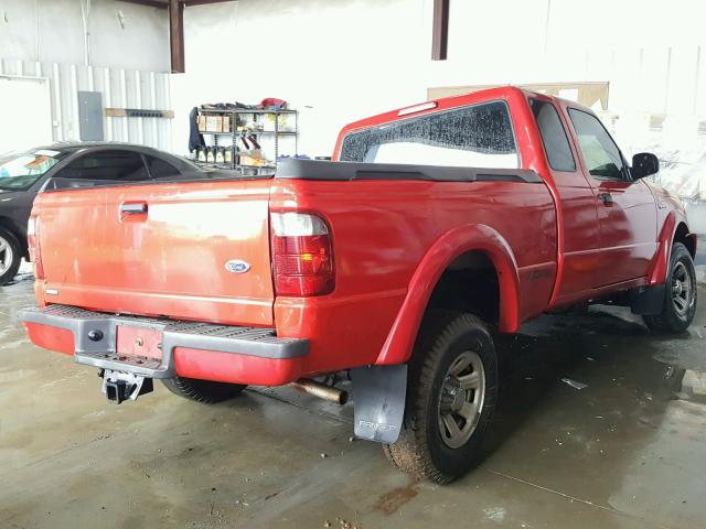 1FTYR14U62TA03806 - 2002 FORD RANGER SUP RED photo 4