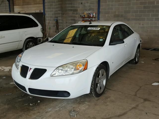 1G2ZG57B394113989 - 2009 PONTIAC G6 WHITE photo 2