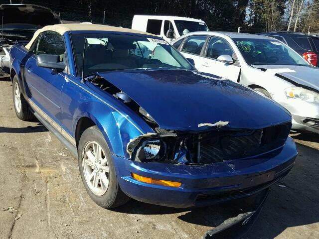 1ZVFT84N275262537 - 2007 FORD MUSTANG BLUE photo 1