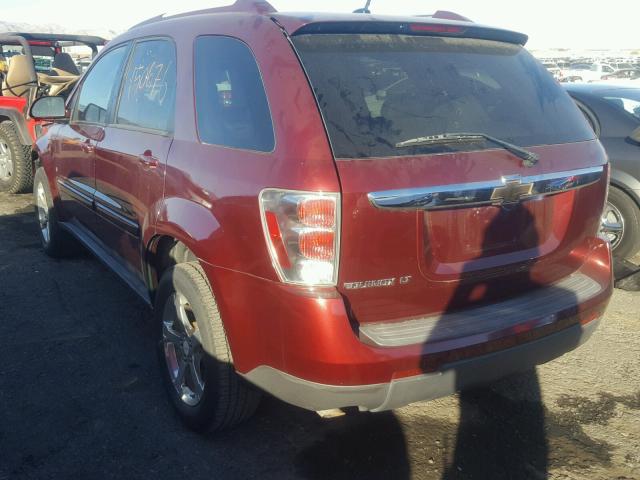 2CNDL63F276105695 - 2007 CHEVROLET EQUINOX LT BURGUNDY photo 3