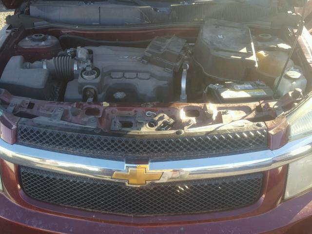 2CNDL63F276105695 - 2007 CHEVROLET EQUINOX LT BURGUNDY photo 7