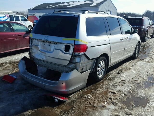 5FNRL38718B089740 - 2008 HONDA ODYSSEY EX SILVER photo 4