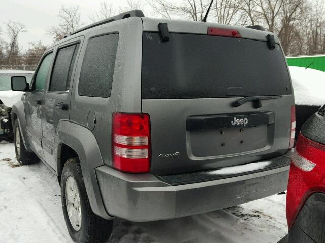 1C4PJMAK0CW140750 - 2012 JEEP LIBERTY SP GRAY photo 3