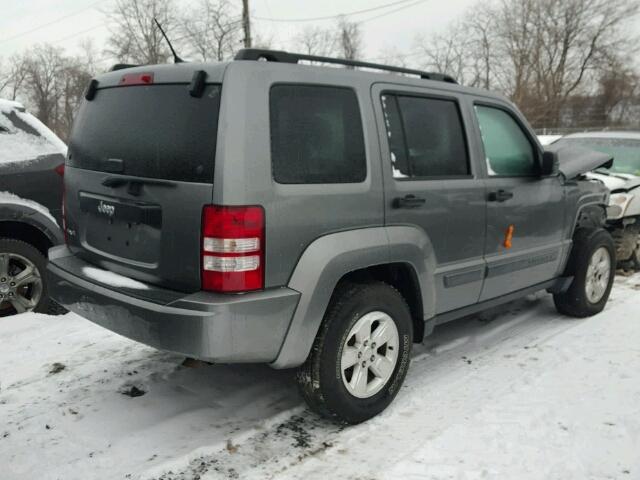 1C4PJMAK0CW140750 - 2012 JEEP LIBERTY SP GRAY photo 4