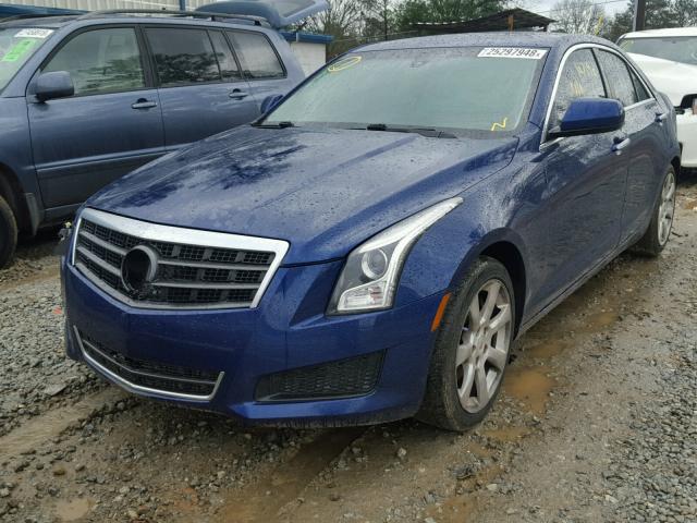 1G6AA5RX2D0174742 - 2013 CADILLAC ATS BLUE photo 2