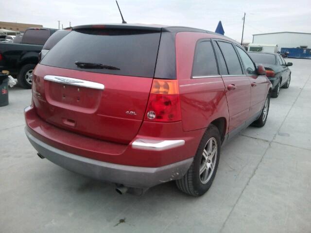 2A8GM68X57R337103 - 2007 CHRYSLER PACIFICA T RED photo 4