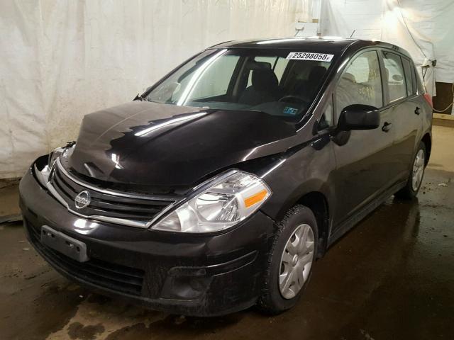 3N1BC1CP5BL492256 - 2011 NISSAN VERSA S BLACK photo 2