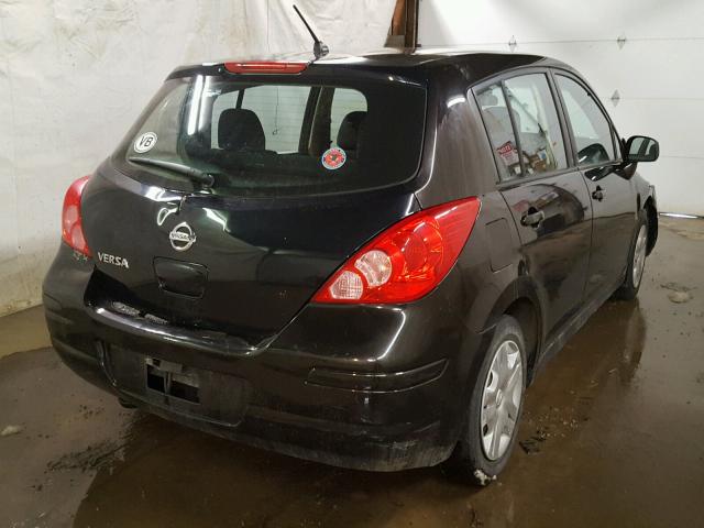 3N1BC1CP5BL492256 - 2011 NISSAN VERSA S BLACK photo 4