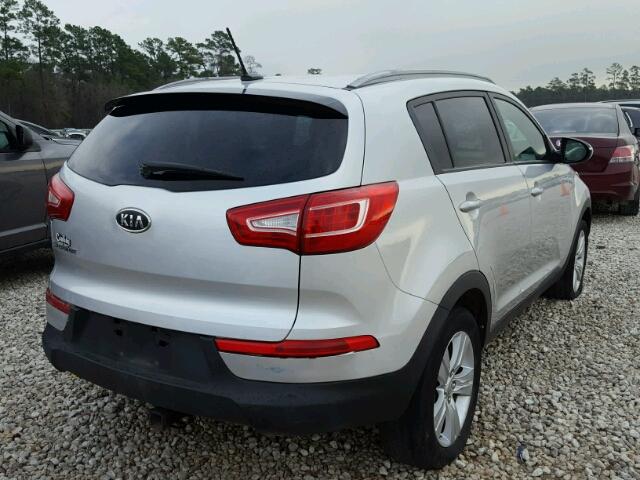 KNDPB3A28B7023952 - 2011 KIA SPORTAGE L SILVER photo 4