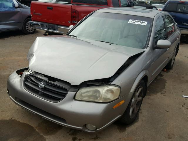 JN1CA31A8YT009531 - 2000 NISSAN MAXIMA GLE GRAY photo 2