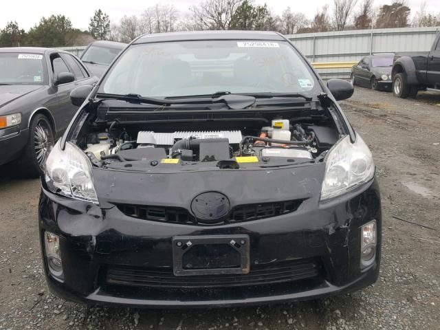 JTDKN3DU6B5316968 - 2011 TOYOTA PRIUS BLACK photo 9