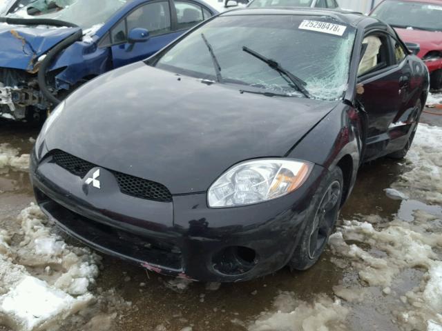 4A3AK24FX6E019737 - 2006 MITSUBISHI ECLIPSE GS BLACK photo 2