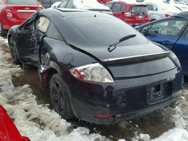 4A3AK24FX6E019737 - 2006 MITSUBISHI ECLIPSE GS BLACK photo 3