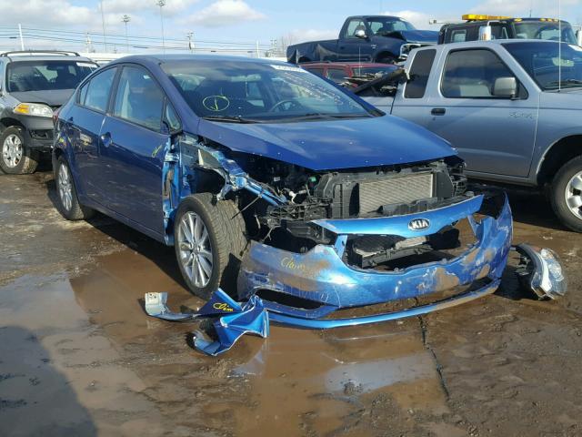 KNAFX4A68F5271932 - 2015 KIA FORTE LX BLUE photo 1