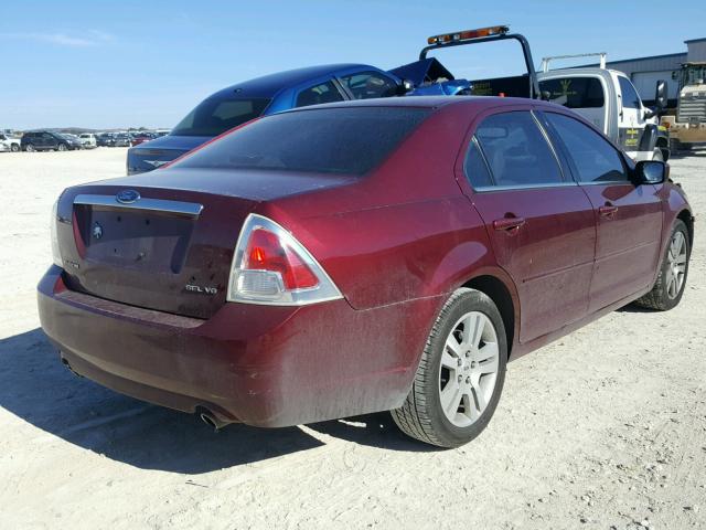 3FAHP081X6R103808 - 2006 FORD FUSION SEL RED photo 4