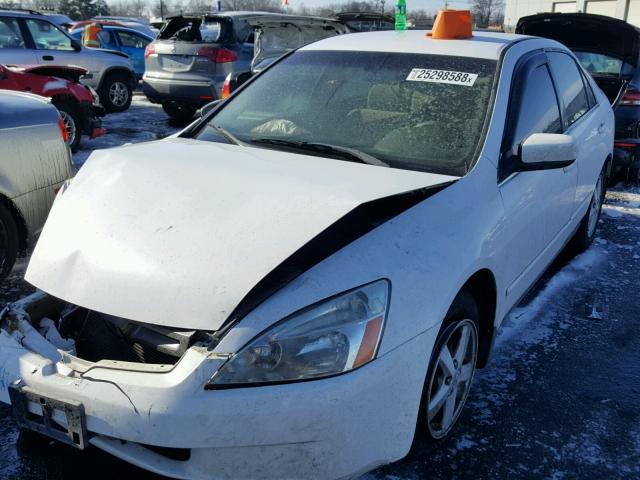 1HGCM56343A086378 - 2003 HONDA ACCORD LX WHITE photo 2