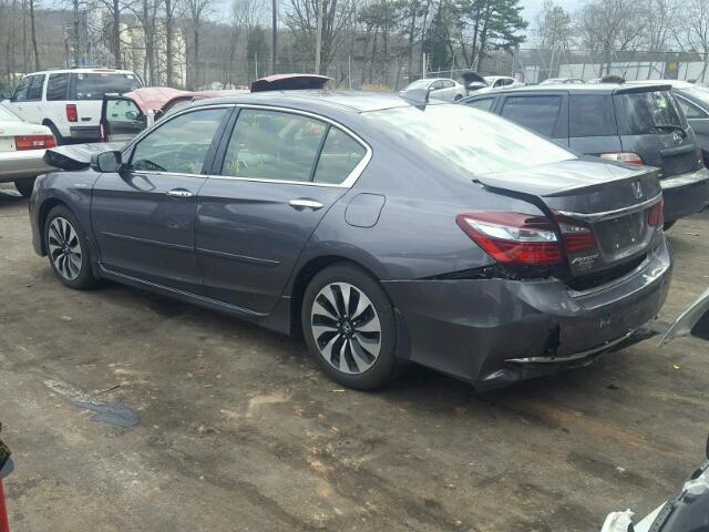 JHMCR6F76HC015850 - 2017 HONDA ACCORD HYB CHARCOAL photo 3