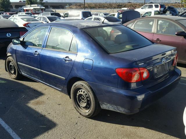 1NXBR32E15Z464886 - 2005 TOYOTA COROLLA CE BLUE photo 3